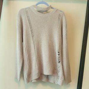 Trendy Gray Lush Sweater